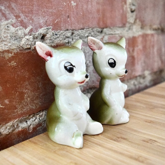 VINTAGE Antique Japan Anthropomorphic Salt & Pepper Shaker Set Kitch Collectible - Picture 4 of 14